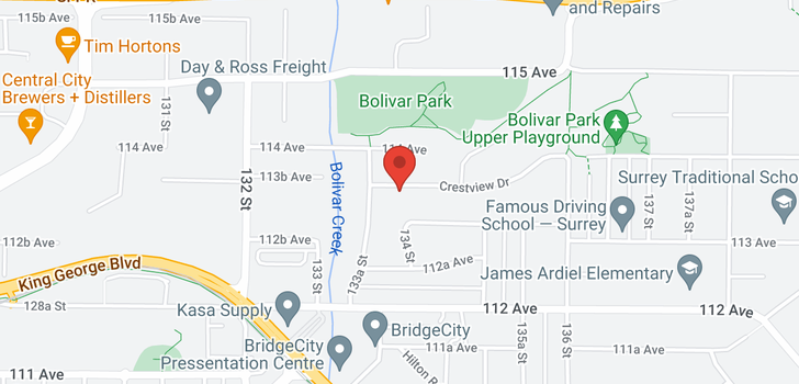 map of 13388 CRESTVIEW DRIVE